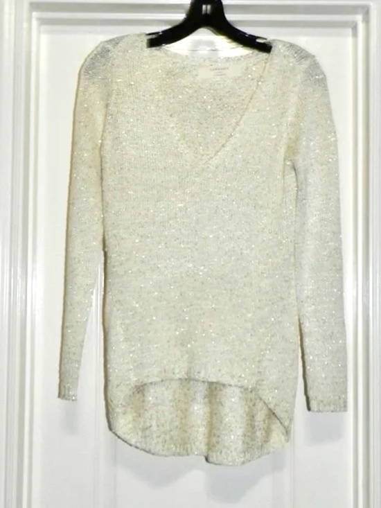 Zara Sweater V Neck Sequin S - Picture 1 of 6
